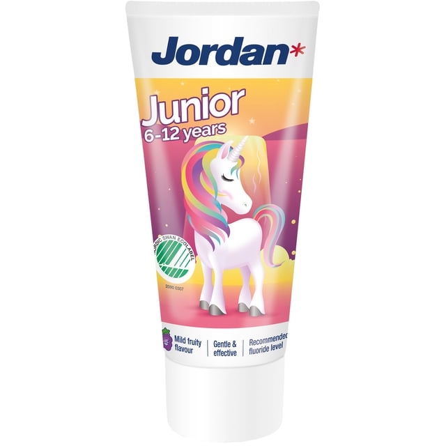 Jordan Junior tandkräm 6-12 år 50 ml - Blandade färger | Baby, barn & förälder - Munvård för barn - Barntandkräm,Munvård - Tandkräm | Apoteka