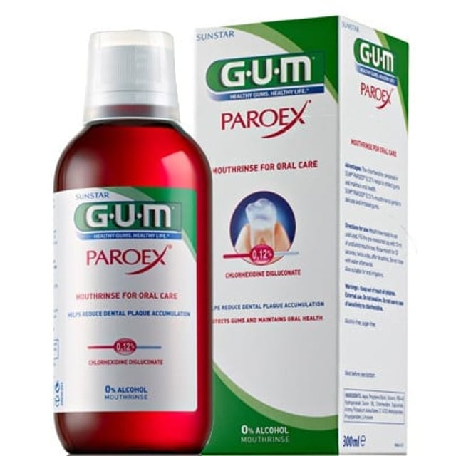GUM Paroex munskölj 1,2 mg/ml 300 ml | Munvård - Tandköttsinflammation,Munvård - Munskölj | Apoteka