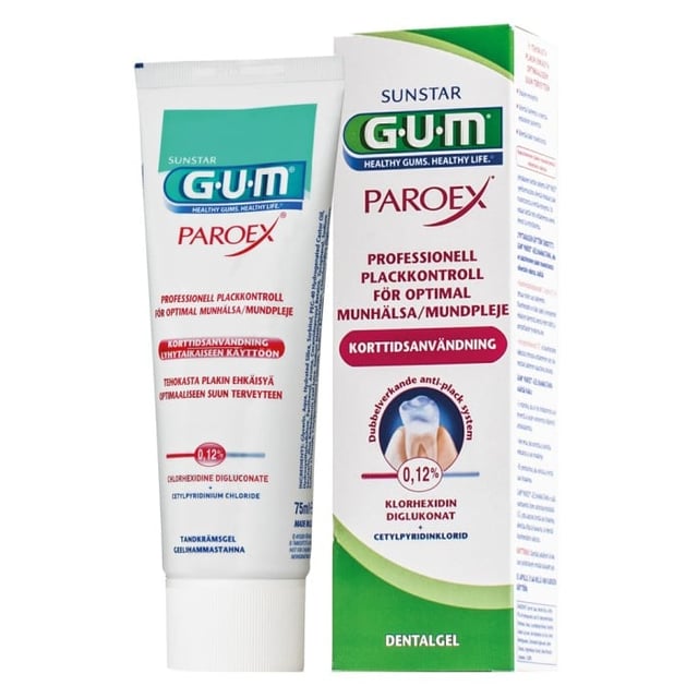GUM Paroex dentalgel 0,12% 75 ml | Munvård - Tandköttsinflammation | Apoteka
