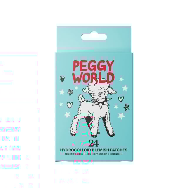 Peggy World Blemish Patches Hearts and Stars Turquoise 24 st
