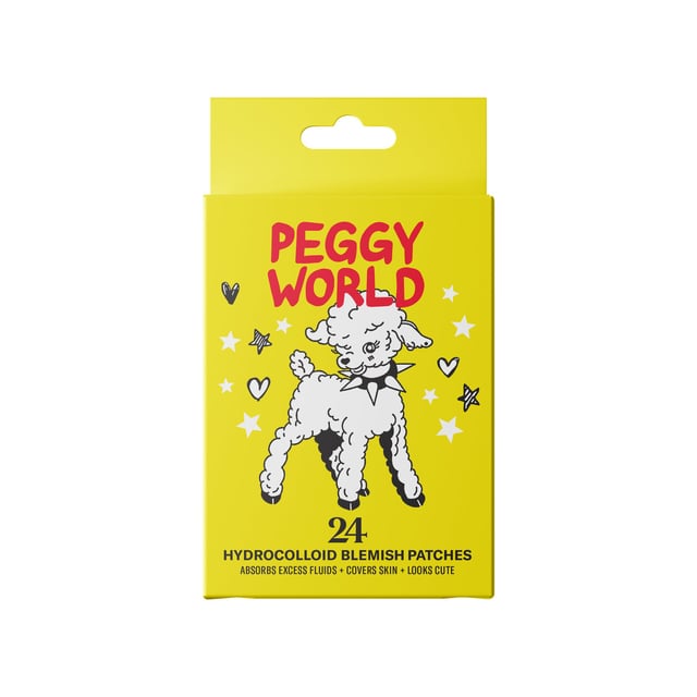 Peggy World Blemish Patches Hearts and Stars Yellow 24 st