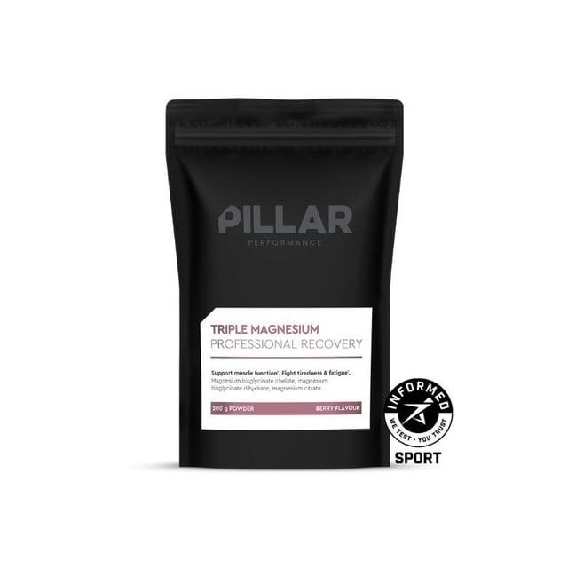 Pillar Performance Triple Magnesium Professional Recovery Powder Berry Pouch 200 g | Vitaminer & kosttillskott - Vitaminer & mineraler - Magnesium | Apoteka