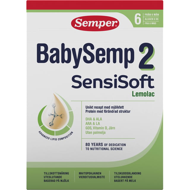 Semper BabySemp 2 SensiSoft Lemolac Tillskottsnäring 700g