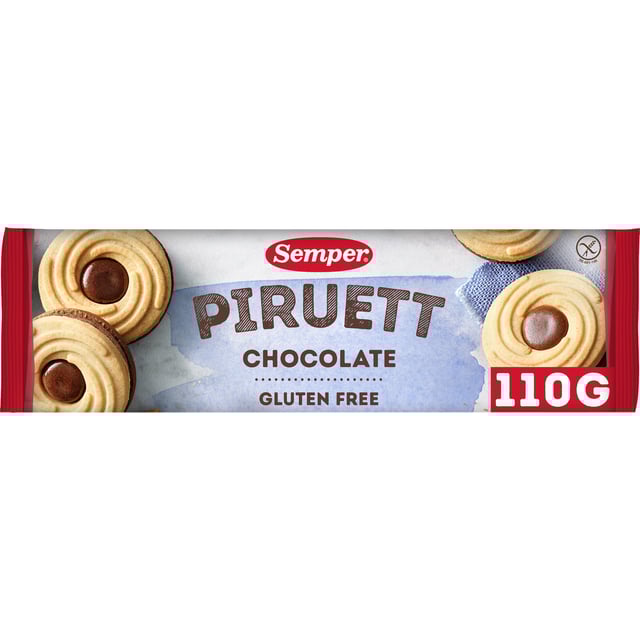 Semper Piruett Choklad Glutenfri 110g | Mat & dryck - Skafferi - Kakor & kex,Mat & dryck - Glutenfritt | Apoteka