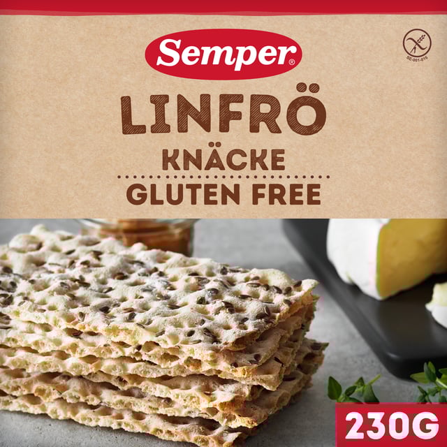 Semper Glutenfritt Linfröknäcke 230 g | Mat & dryck - Skafferi - Bröd,Mat & dryck - Glutenfritt | Apoteka