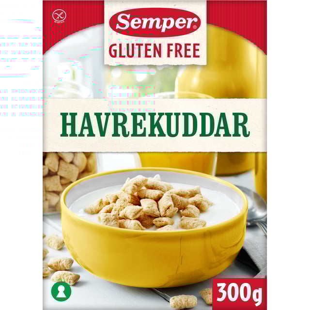 Semper Havrekuddar Glutenfri 300 g | Mat & dryck - Skafferi - Gröt, flingor & müsli,Mat & dryck - Glutenfritt | Apoteka