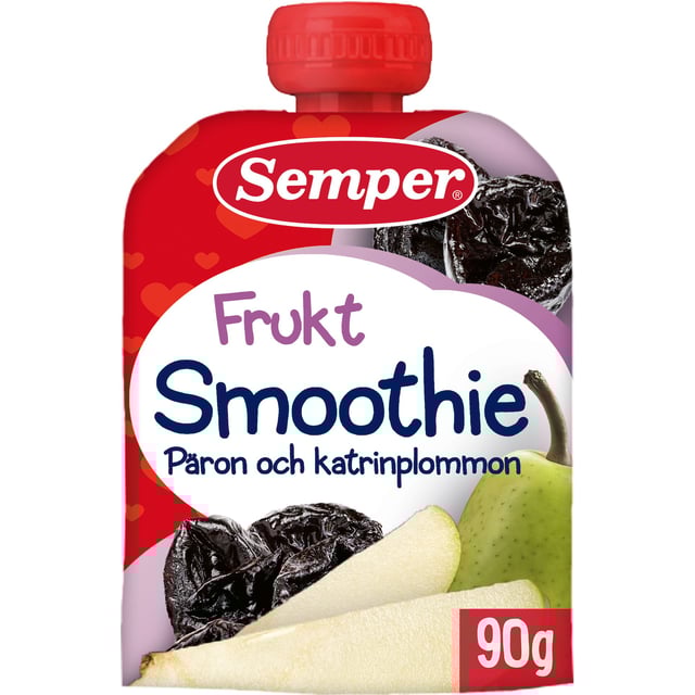 Semper Smoothie Päron & Katrinplommon 6 M 90 g | Mat & dryck - Barnmat - Barnmat mellanmål,Baby, barn & förälder - Barnmat - Barnmat mellanmål,Baby, barn & förälder - Barnmat - Klämmisar | Apoteka
