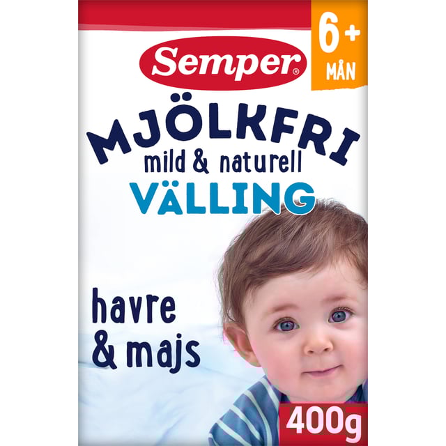Semper Mjölkfri Välling Mild & Naturell 400 g | Mat & dryck - Barnmat - Välling,Baby, barn & förälder - Barnmat - Välling | Apoteka