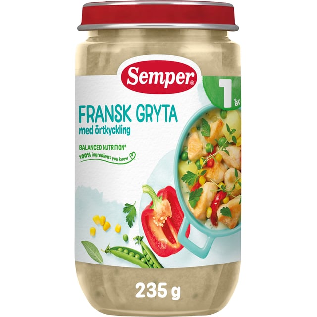 Semper Fransk Gryta med kyckling och örter från 1 år | Baby, barn & förälder - Barnmat - Barnmat måltid | Apoteka