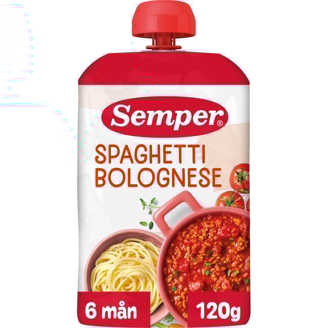 Semper Spagetti Bolognese 6 Mån 120g | Mat & dryck - Barnmat - Barnmat måltid,Baby, barn & förälder - Barnmat - Barnmat måltid,Baby, barn & förälder - Barnmat - Klämmisar | Apoteka