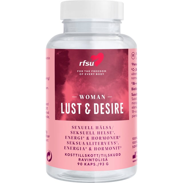 RFSU Lust & Desire Woman 90 kapslar | Vitaminer & kosttillskott - Hormonell balans | Apoteka
