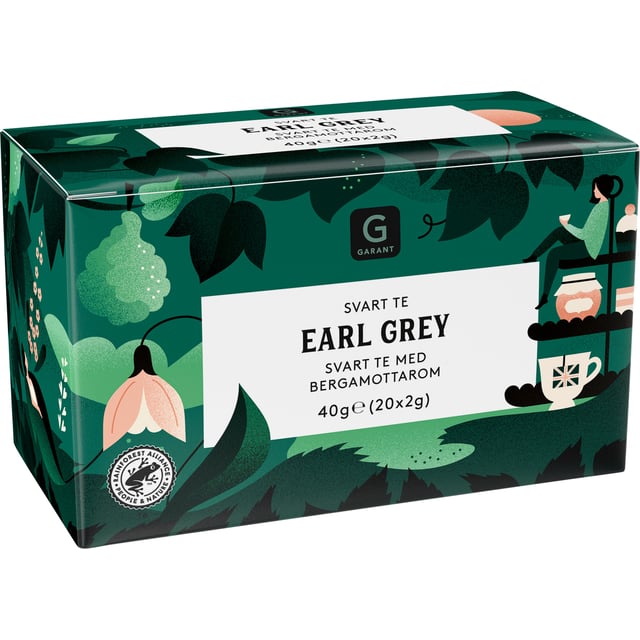 Garant Svart Te Earl Grey 40 g | Mat & dryck - Drycker - Te | Apoteka
