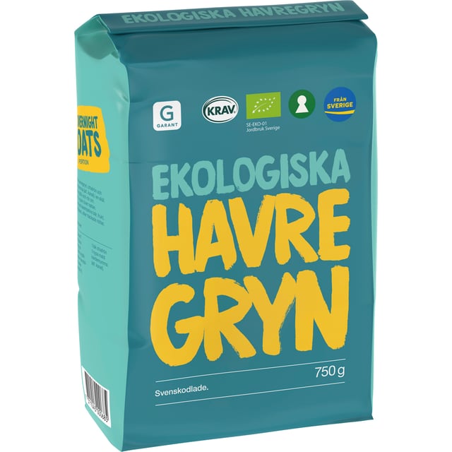 Garant Ekologiska Havregryn 750g | Mat & dryck - Skafferi - Mjöl, gryn & bakmixer | Apoteka