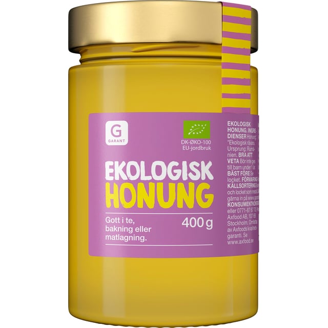 Garant Ekologisk Honung 400 g | Mat & dryck - Skafferi - Sötning - Honung | Apoteka