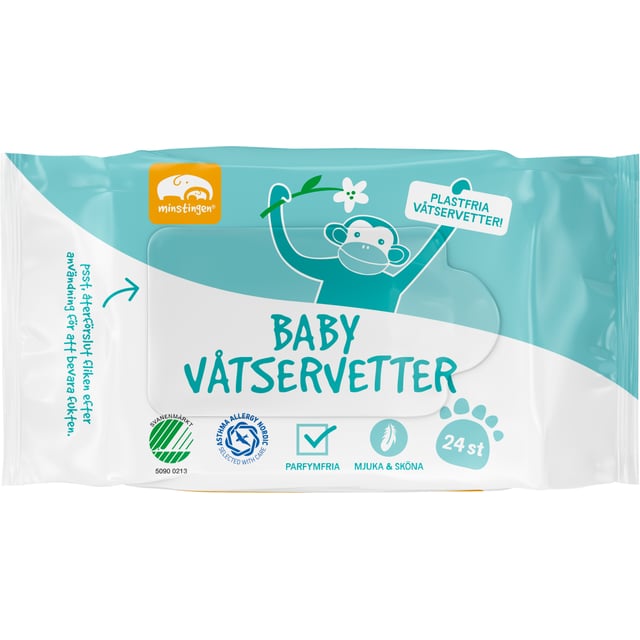 Minstingen Babyvåtservetter 24 st | Baby, barn & förälder - Blöjor & våtservetter - Våtservetter | Apoteka