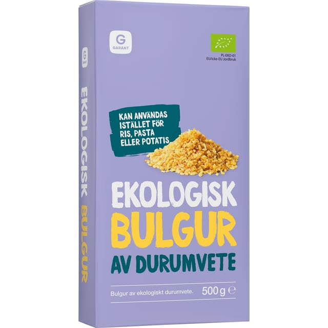 Garant Eko Bulgur 500 g | Mat & dryck - Skafferi - Bulgur, quinoa & couscous | Apoteka