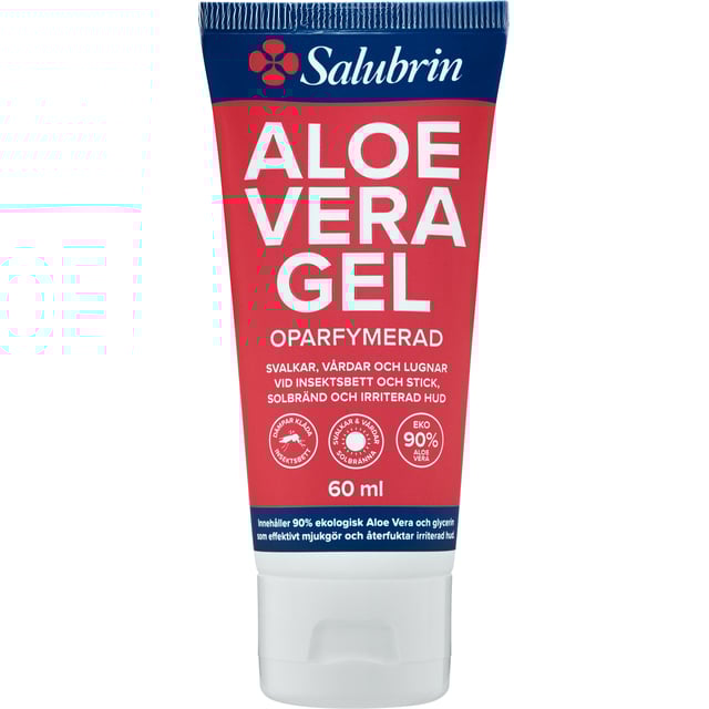 Salubrin Aloe Vera Gel 60 ml | Hudvård - Solskydd - After sun - Aloe vera,Sår, bett & stick - Bett & stick - Efter bett | Apoteka