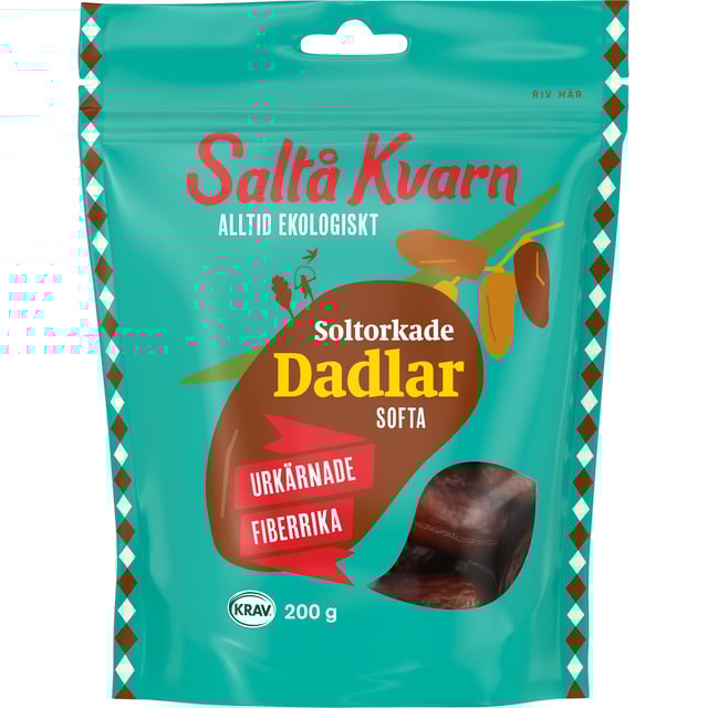 Saltå Kvarn Soltorkade Softa Dadlar 200 g | Mat & dryck - Snacks & godis - Naturgodis,Mat & dryck - Skafferi - Torkad frukt, nötter & frön | Apoteka