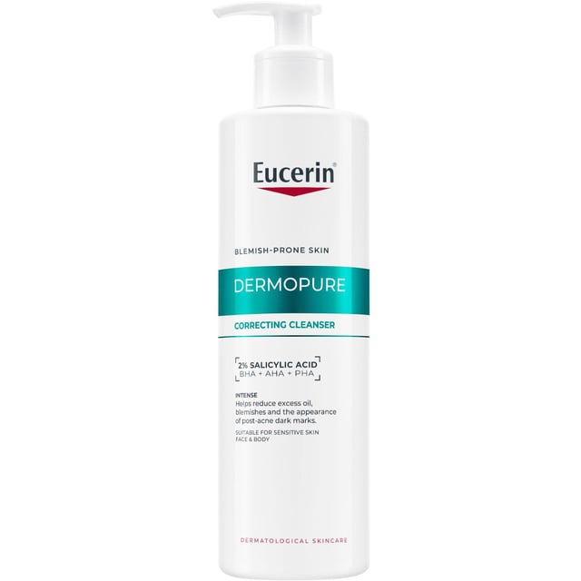 Eucerin Dermopure Correcting Cleanser 400 ml | Hudvård - Hudbesvär - Akne - Rengöring för akne,Hudvård - Ansiktsvård - Ansiktsrengöring - Rengöringsgel | Apoteka