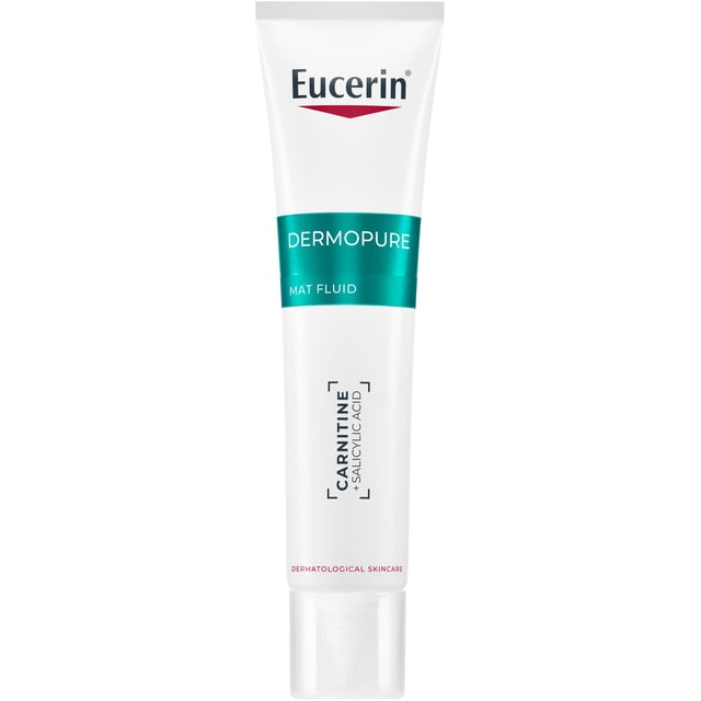 Eucerin DermoPure Mat Fluid 40 ml | Hudvård - Hudbesvär - Akne - Aknekräm,Hudvård - Ansiktsvård - Ansiktskräm - 24-timmarskräm,Hudvård - Ansiktsvård - Ansiktskräm - Nattkräm,Hudvård - Ansiktsvård - Ansiktskräm - Dagkräm | Apoteka