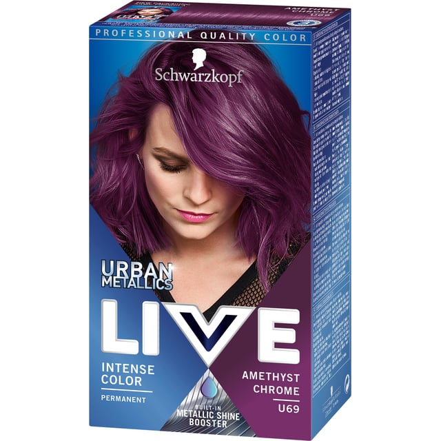 Schwarzkopf LIVE Urban Metallics U69 Amethyst Chrome 1 st | Hårvård - Hårfärg - Permanent hårfärg | Apoteka