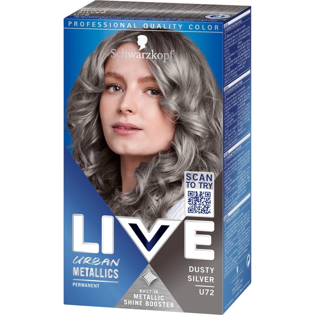 Schwarzkopf LIVE Intense Color U72 Dusty Silver | Hårvård - Hårfärg - Permanent hårfärg | Apoteka