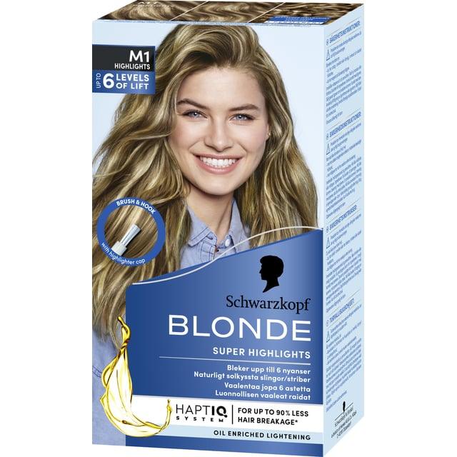 Schwarzkopf Blonde M1 Super Slingor 1 st | Hårvård - Hårfärg - Blekning & avfärgning | Apoteka
