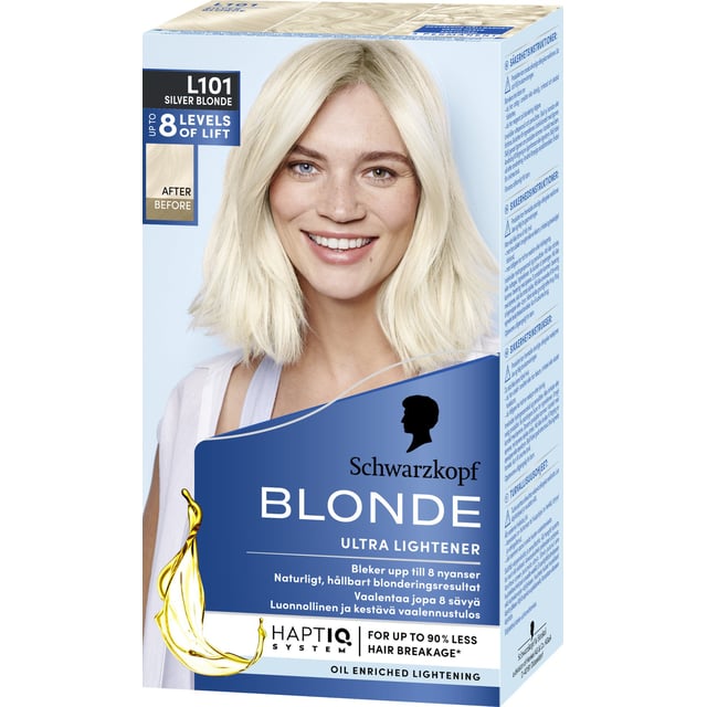 Schwarzkopf Blonde L101 Silver Blonde 1 st | Hårvård - Hårfärg - Blekning & avfärgning | Apoteka