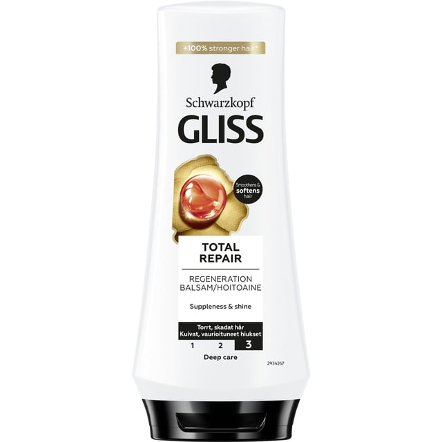 Schwarzkopf Gliss Total Repair Conditioner 200 ml | Hårvård - Balsam - Balsam för torrt hår,Hårvård - Balsam - Balsam för skadat hår | Apoteka
