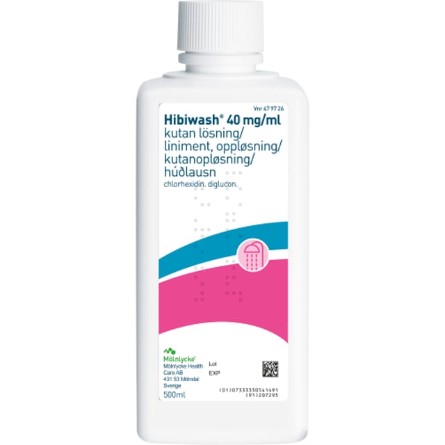 Hibiwash Kutan lösning 40 mg/ml Flaska 500 ml