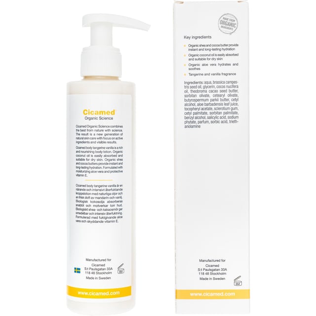 Cicamed Body Tangerine Vanilla 210 ml | Hudvård - Kroppsvård - Hudkräm & bodylotion | Apoteka