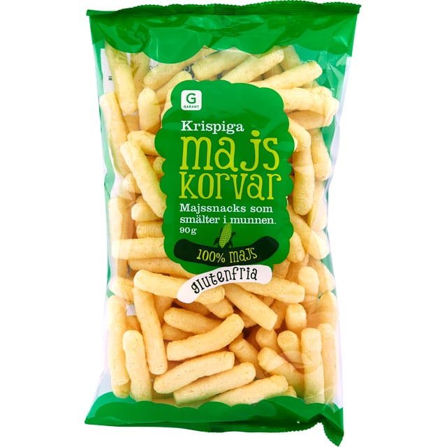 Garant Majskorvar 90 g | Mat & dryck - Skafferi - Kakor & kex,Baby, barn & förälder - Barnmat - Barnmat mellanmål,Mat & dryck - Barnmat - Barnmat mellanmål | Apoteka