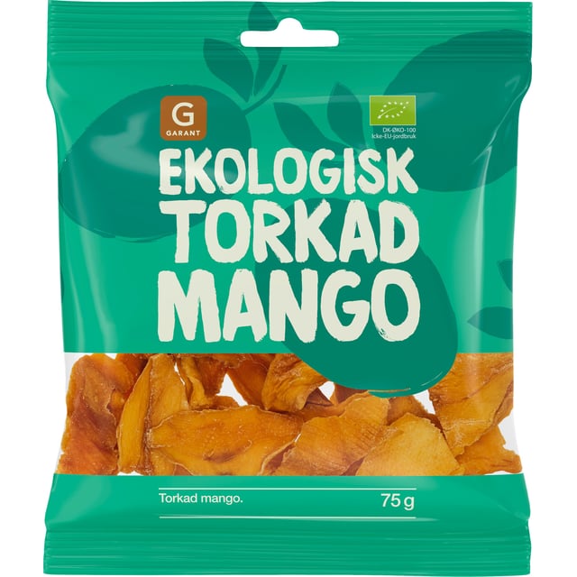 Garant Ekologisk Torkad Mango 75g | Mat & dryck - Skafferi - Torkad frukt, nötter & frön,Mat & dryck - Snacks & godis - Naturgodis | Apoteka