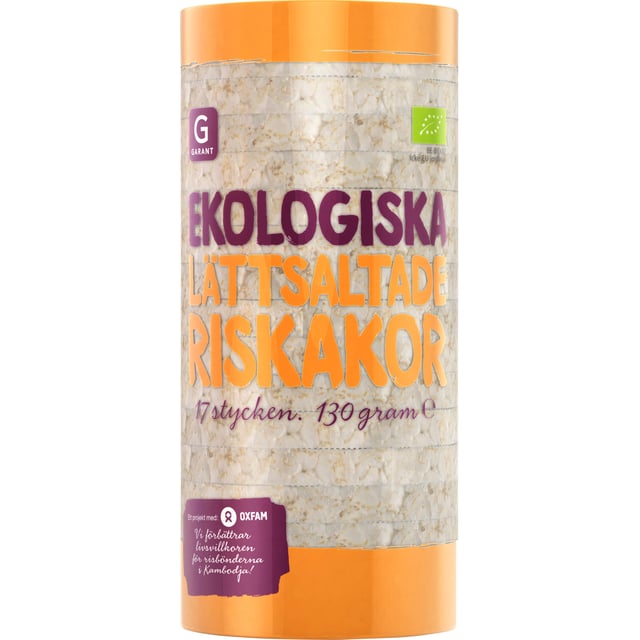 Garant Ekologiska Lättsaltade Riskakor 130 g | Mat & dryck - Skafferi - Bröd | Apoteka