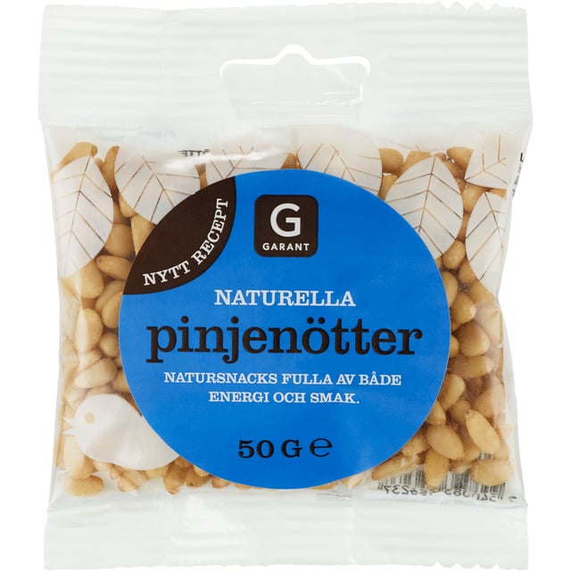 Garant Naturella Pinjenötter 50g | Mat & dryck - Snacks & godis - Naturgodis,Mat & dryck - Skafferi - Torkad frukt, nötter & frön | Apoteka