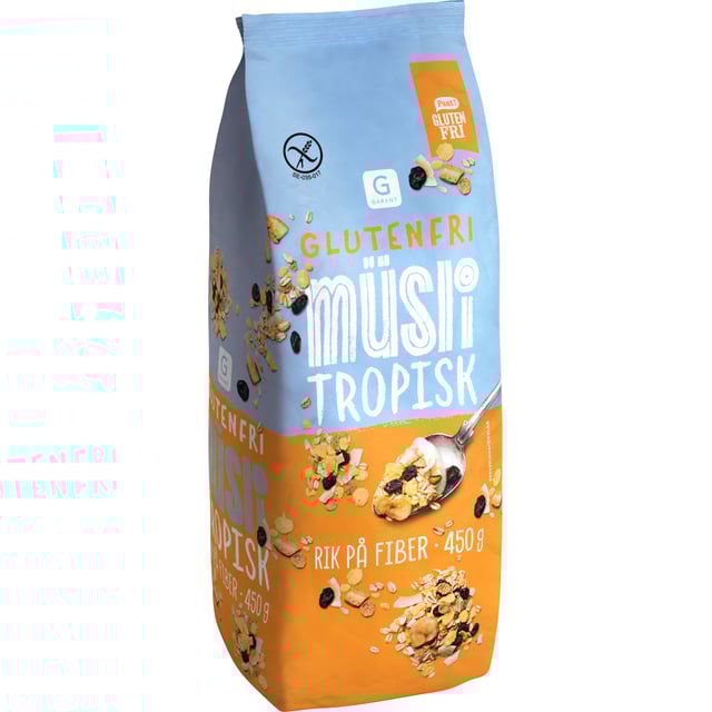 Garant Glutenfri Müsli Tropisk 450 g | Mat & dryck - Skafferi - Gröt, flingor & müsli,Mat & dryck - Glutenfritt | Apoteka