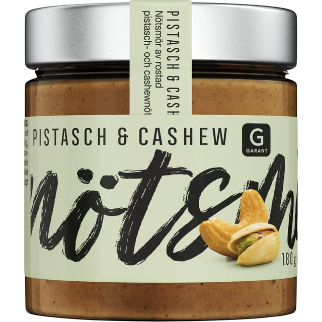 Garant Nötsmör Pistasch & Cashew 180 g | Mat & dryck - Olja, fett & smör - Nötsmör | Apoteka
