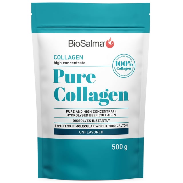 BioSalma Pure Collagen 100% collagen 500 g | Vitaminer & kosttillskott - Kollagen | Apoteka