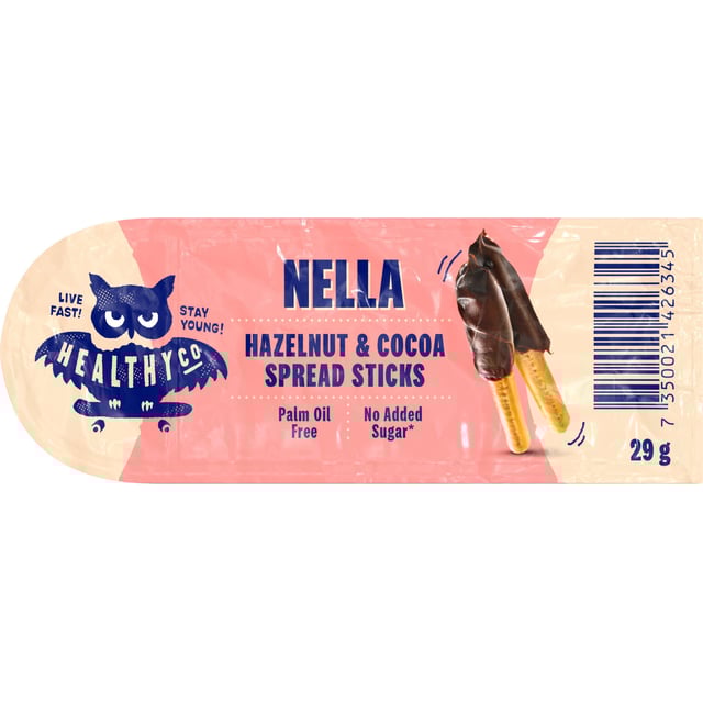 Healthyco Nella Hazelnut Sticks 29 g | Mat & dryck - Snacks & godis - Choklad | Apoteka
