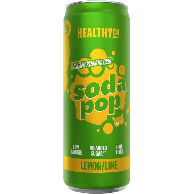 Healthyco Soda Pop Lemon Lime 330 ml | Mat & dryck - Drycker - Funktionell dryck | Apoteka