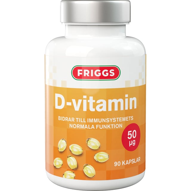 Friggs D-vitamin 50 µg 90 kapslar | Vitaminer & kosttillskott - Vitaminer & mineraler - D-vitamin,Vitaminer & kosttillskott - Immunförsvar | Apoteka