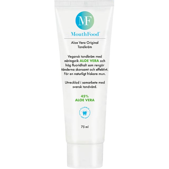 MouthFood Aloe Vera Tandkräm 75 ml | Munvård - Tandkräm | Apoteka