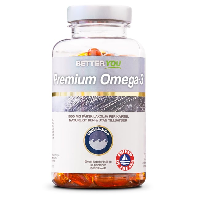 Better You Premium Omega-3 90 kapslar | Vitaminer & kosttillskott - Omega-3 & fettsyror | Apoteka