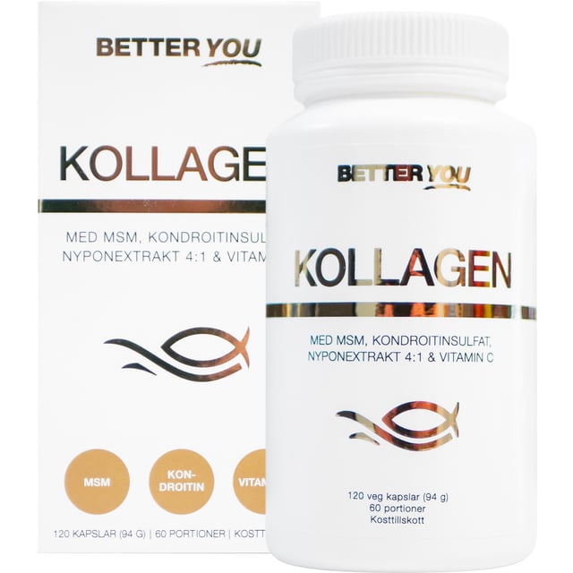 Better You Premium Kollagen 120 kapslar | Vitaminer & kosttillskott - MSM,Vitaminer & kosttillskott - Kollagen,Vitaminer & kosttillskott - Leder & muskler,Vitaminer & kosttillskott - Hud, hår & naglar | Apoteka