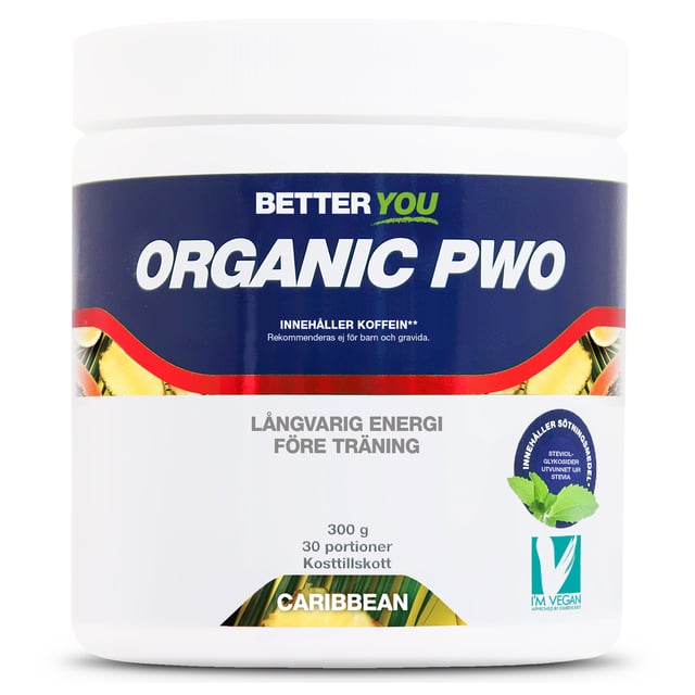 Better You Organic PWO Caribbean 300g | Träning - Energigivande - PWO,Vitaminer & kosttillskott - Energi & fokus | Apoteka