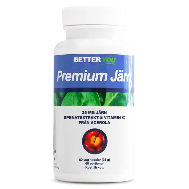 Better You Premium Järn 60 kapslar | Vitaminer & kosttillskott - Vitaminer & mineraler - Järn | Apoteka