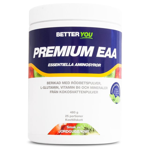 Better You Premium EAA Jordgubb & Kiwi 480 g | Träning - Aminosyror - EAA,Vitaminer & kosttillskott - Aminosyror,Vitaminer & kosttillskott - Leder & muskler | Apoteka