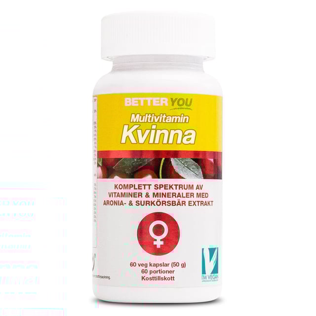 Better You Multivitamin Kvinna 60 kapslar | Vitaminer & kosttillskott - Vitaminer & mineraler - Multivitamin - Multivitamin för kvinnor,Vitaminer & kosttillskott - Vitaminer & mineraler - Multivitamin - Multivitaminkomplex | Apoteka