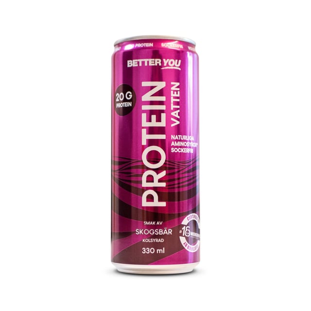 Better You Proteinvatten Forest Berry Koffeinfri 330 ml | Träning - Proteintillskott - Proteindryck,Träning - Energigivande - Energidryck | Apoteka