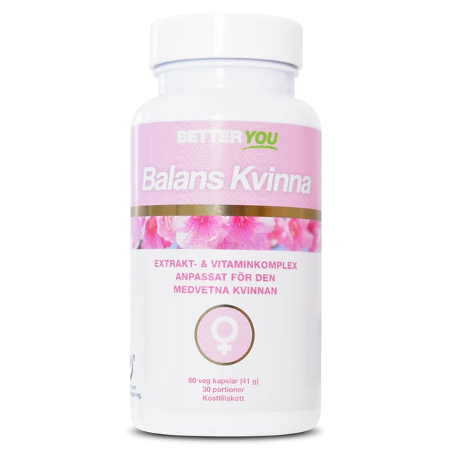 Better You Balans Kvinna 60 kapslar | Vitaminer & kosttillskott - Vitaminer & mineraler - Multivitamin - Multivitamin för kvinnor,Vitaminer & kosttillskott - Vitaminer & mineraler - Multivitamin - Multivitaminkomplex | Apoteka